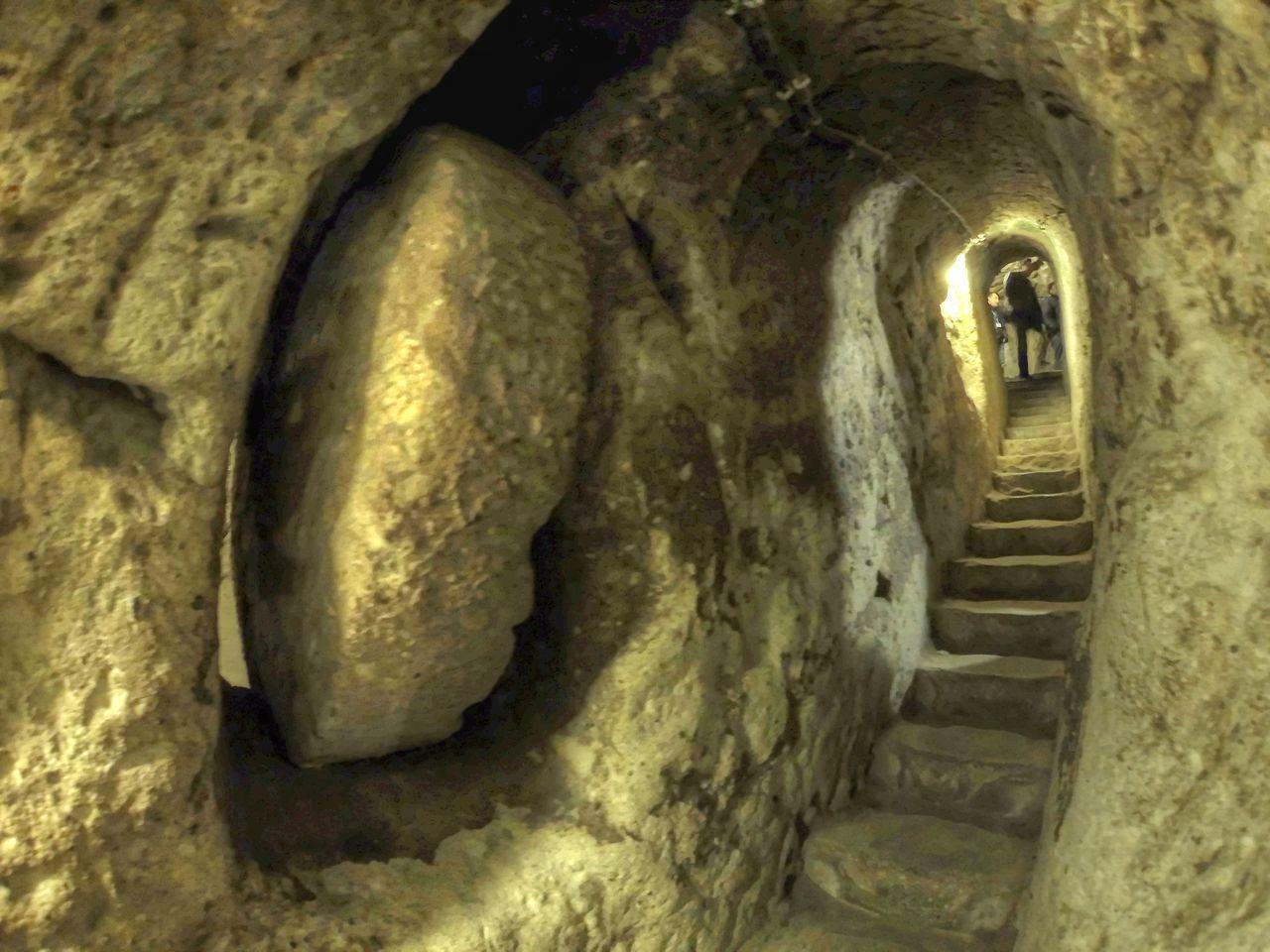 A photograph taken within Derinkuyu Underground City