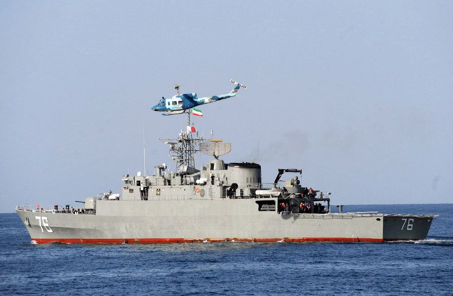 Iranian frigate Jamaran, involved in the incident