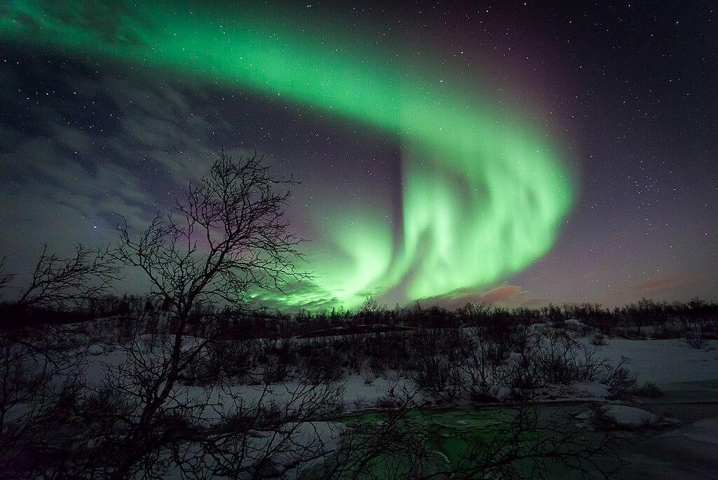 A photograph of the Northern Lights