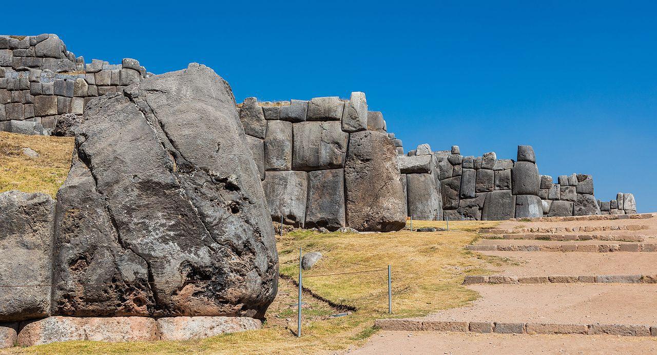 A photograph of the enormous walls at Sacsayhuaman