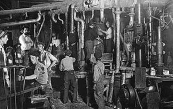 Workers during the industrial revolution