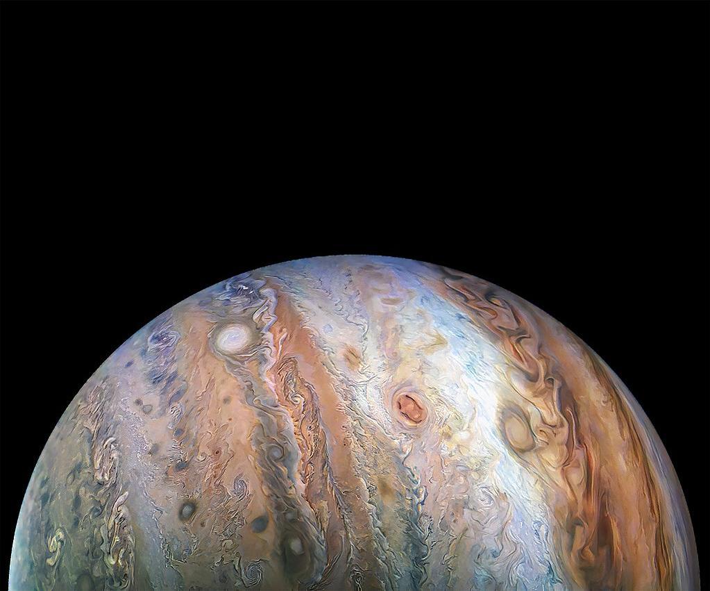 A photograph of Jupiter