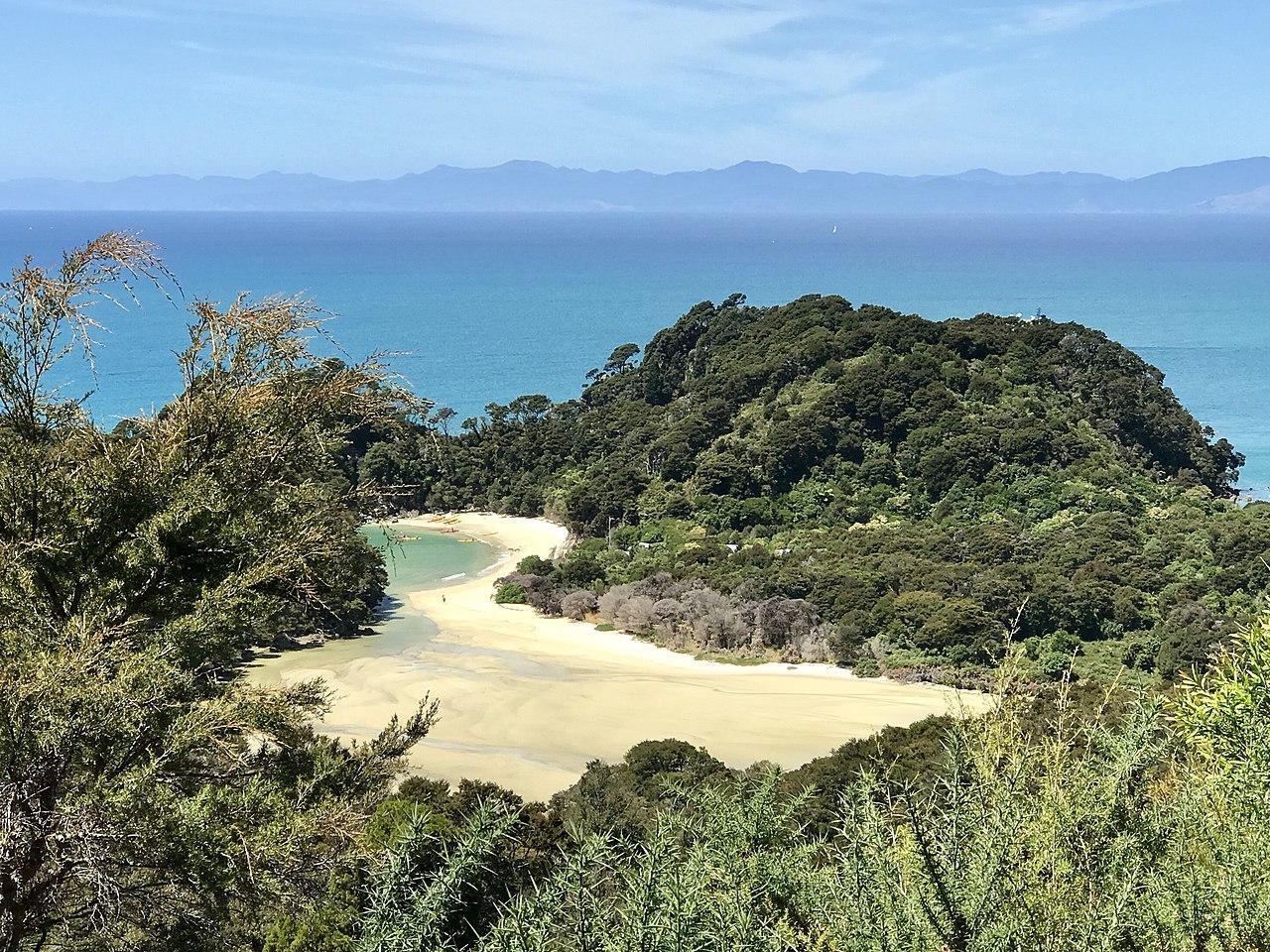 A photograph of Abel Tasman National Park during a clear day