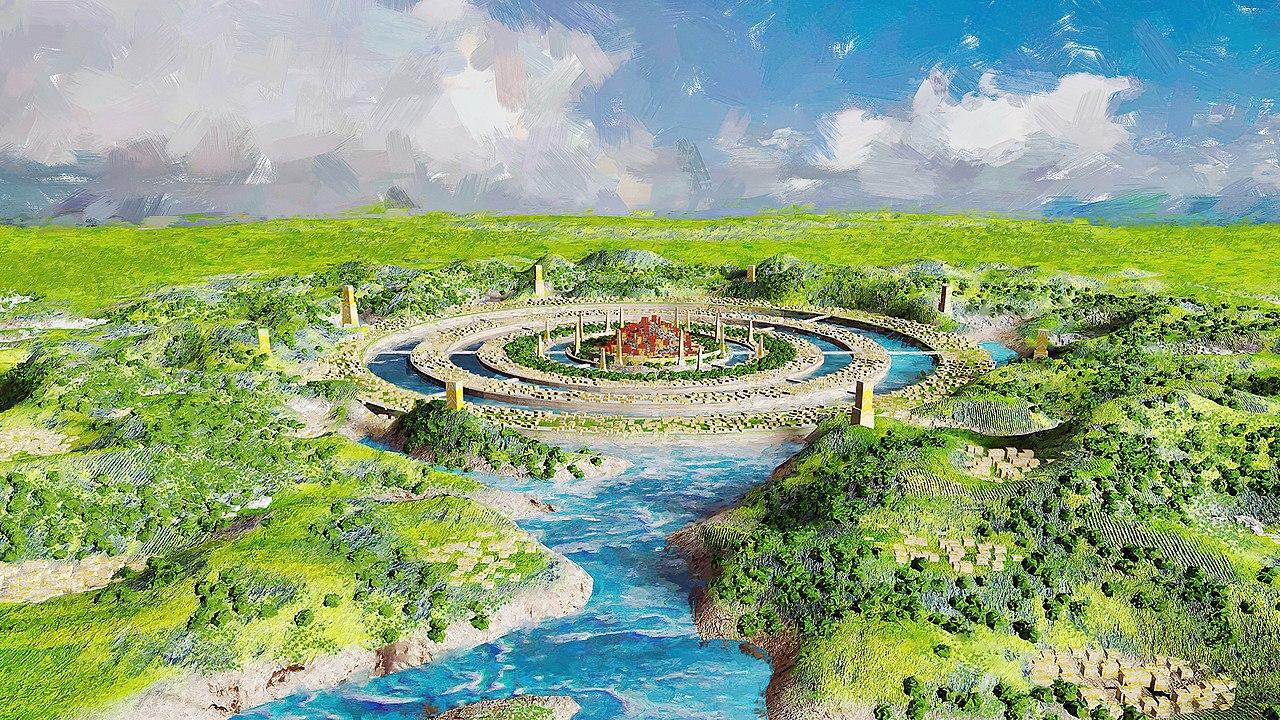 An artist's depiction of Atlantis
