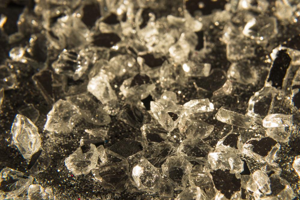 A photograph of crystalized diamonds