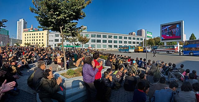 Public event in North Korea