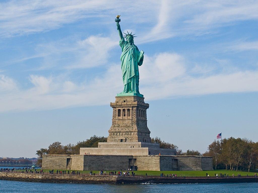 A photograph of the Statue of Liberty