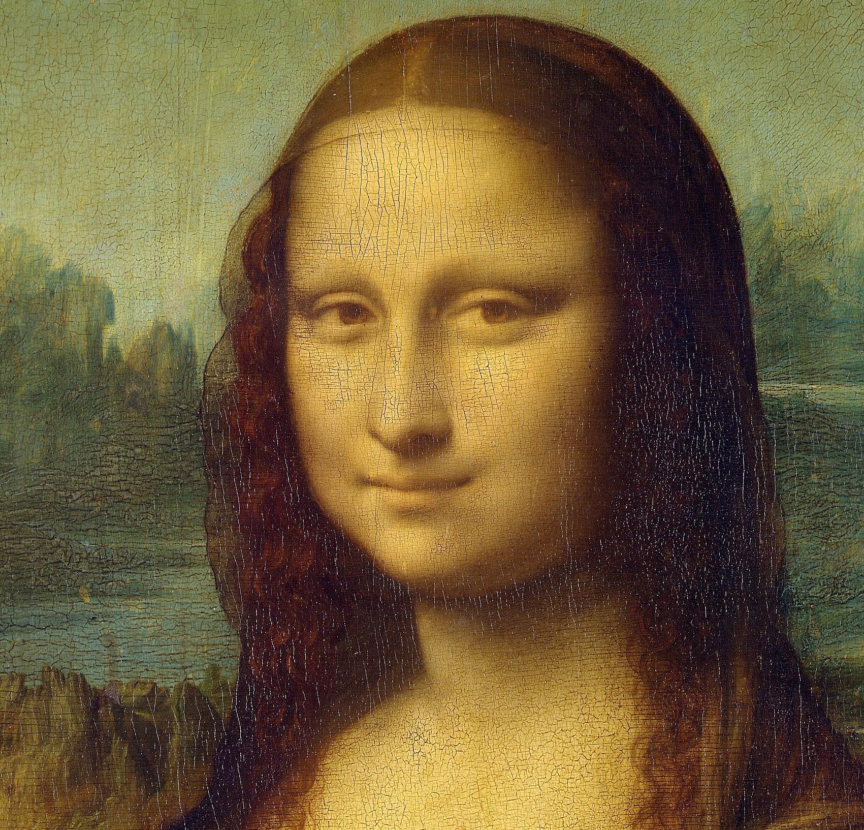 A photograph of the Mona Lisa