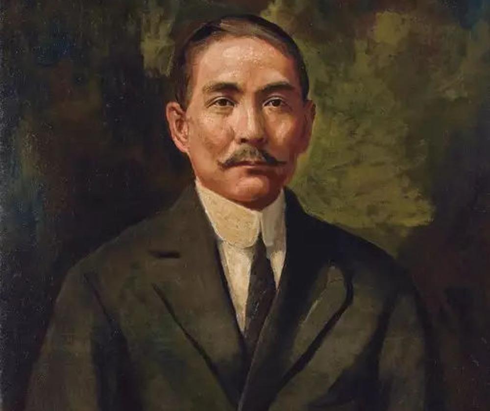 A painting of prominent Chinese politician Sun Yat-sen