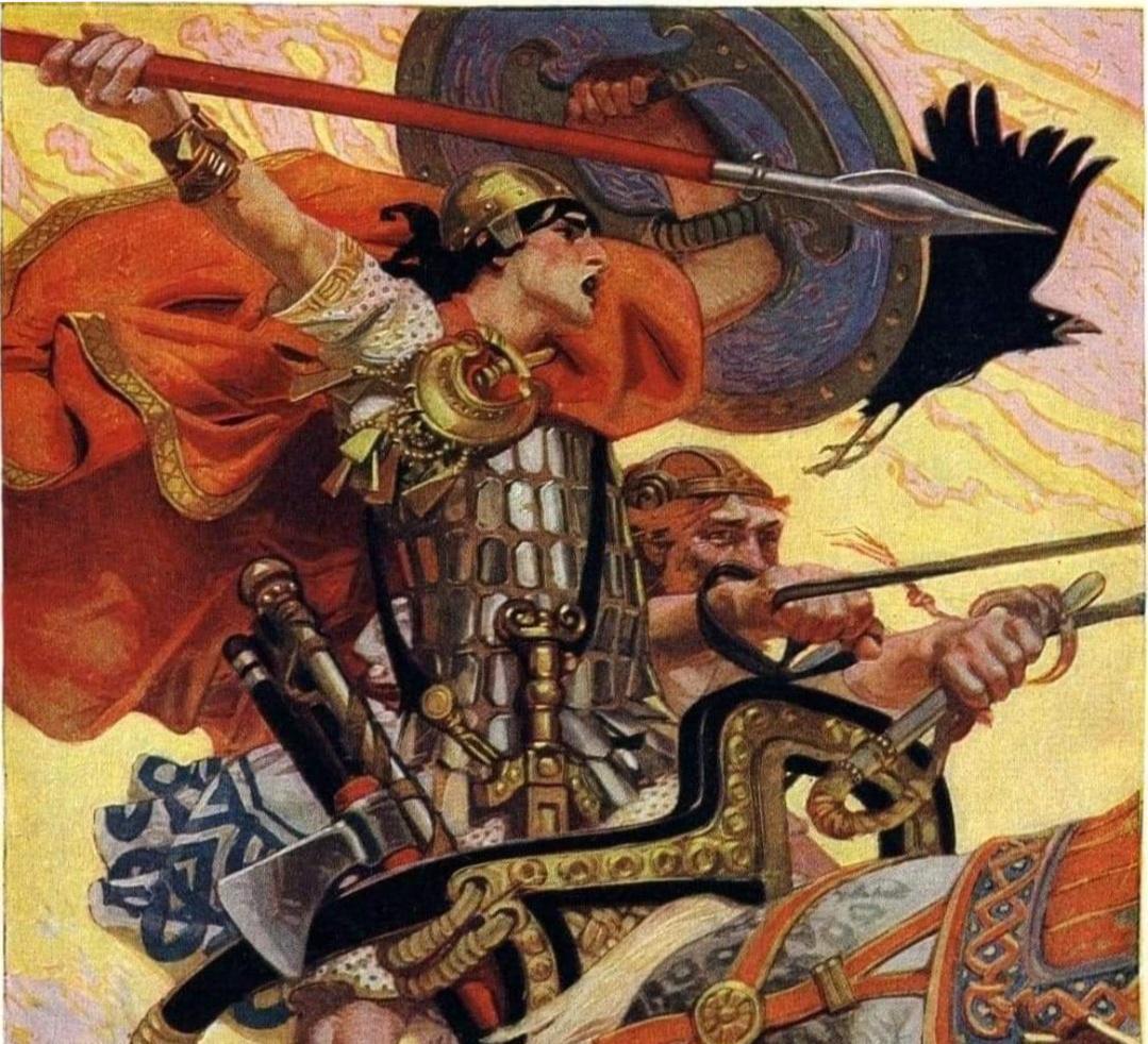 An artist's depiction of an ancient Celtic warrior from Ireland