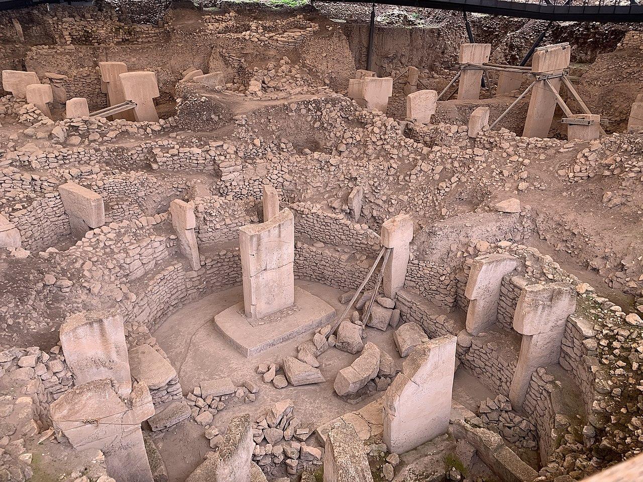 A photograph of Gobekli Tepe from above