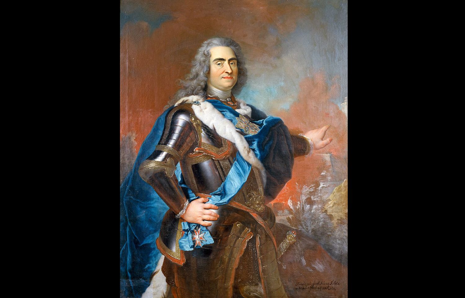 A painting of Augustus II the Strong, former King of Poland
