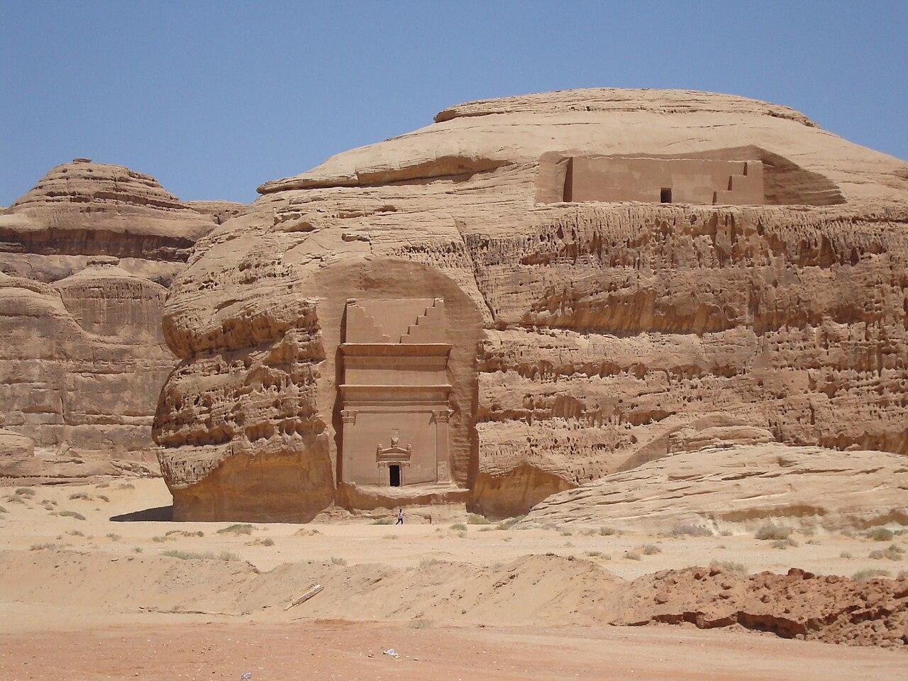 A photograph of Hegra taken from a distance