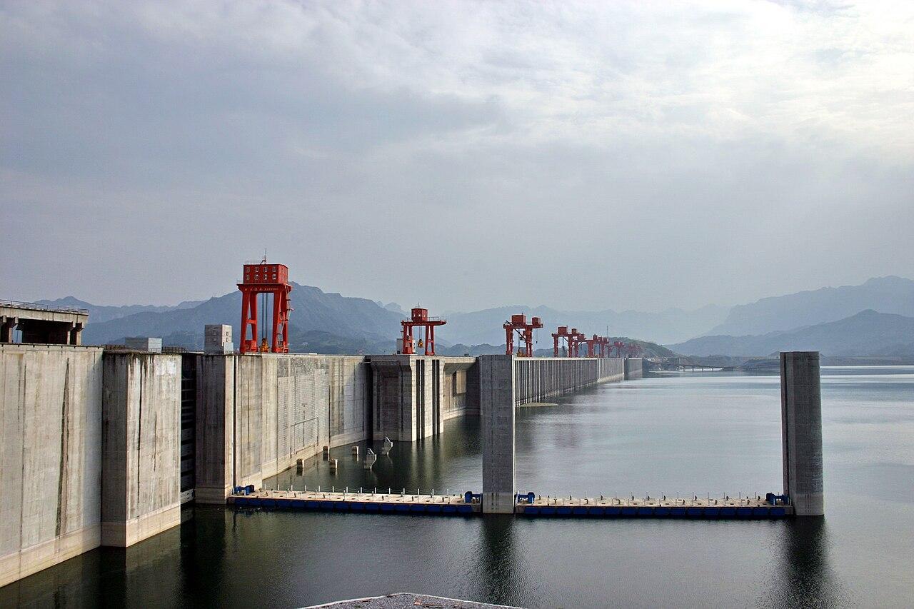 A photograph of the Three Gorges Dam