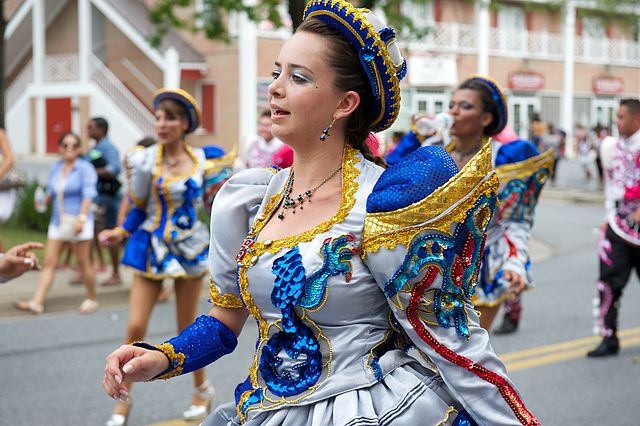Parade performer on Labor day in Maryland