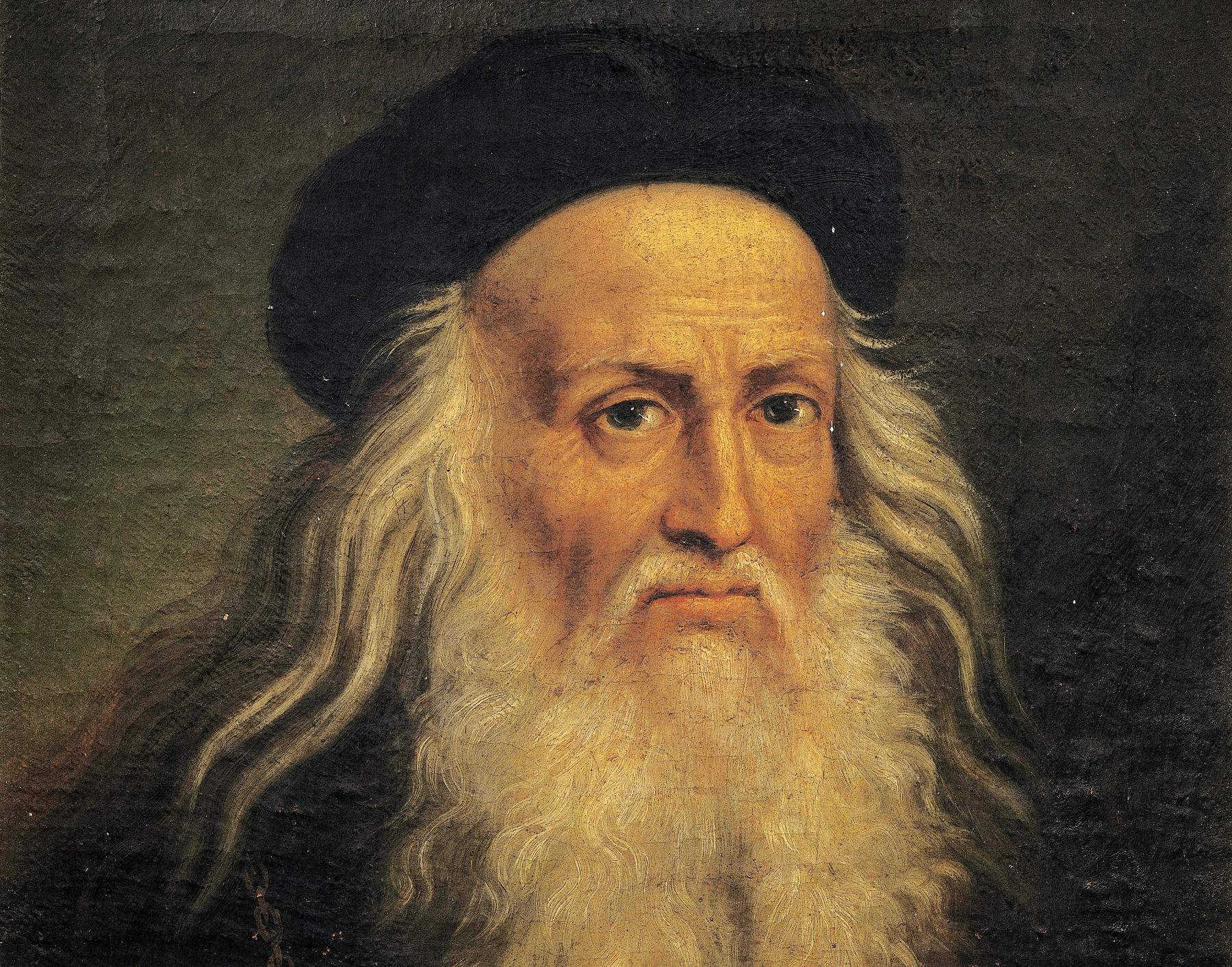 A painting of Leonardo da Vinci