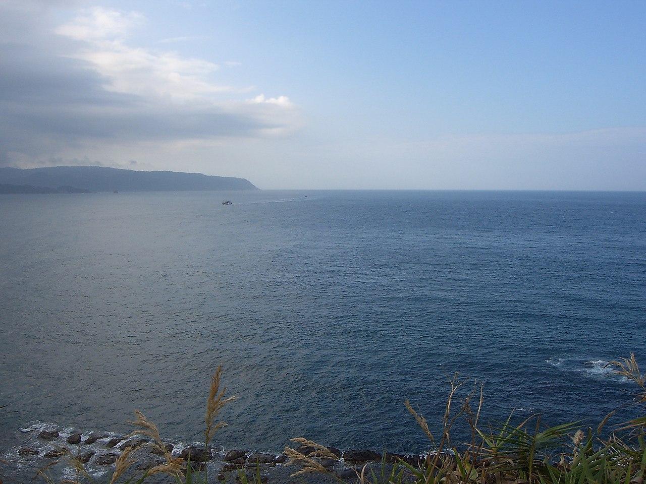 A photograph taken of the South China Sea