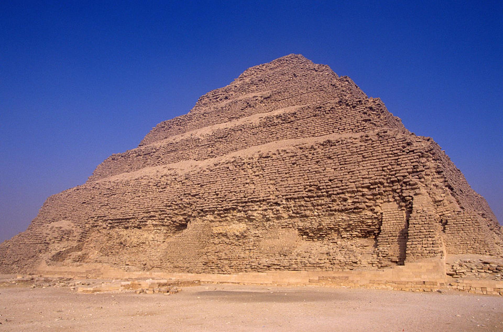 A photograph of the Pyramid of Djoser in Saqqara