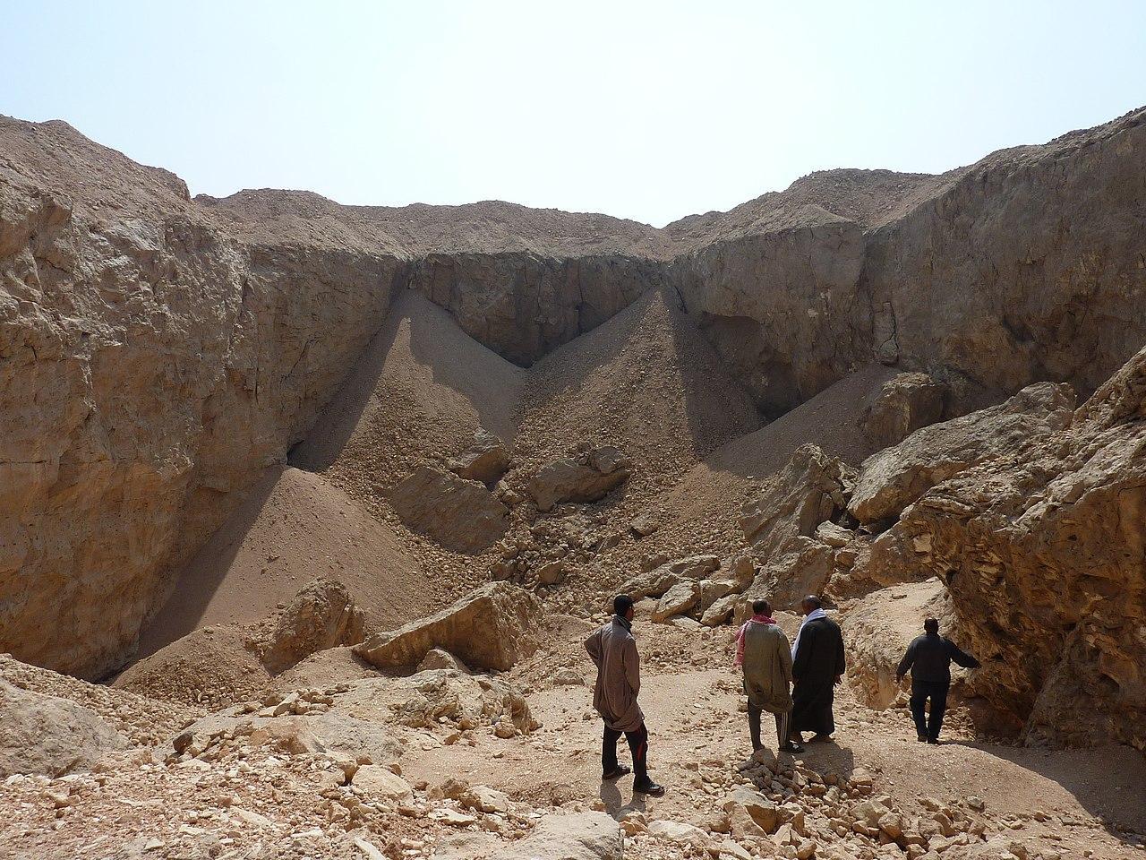 A photograph of a stone quarry