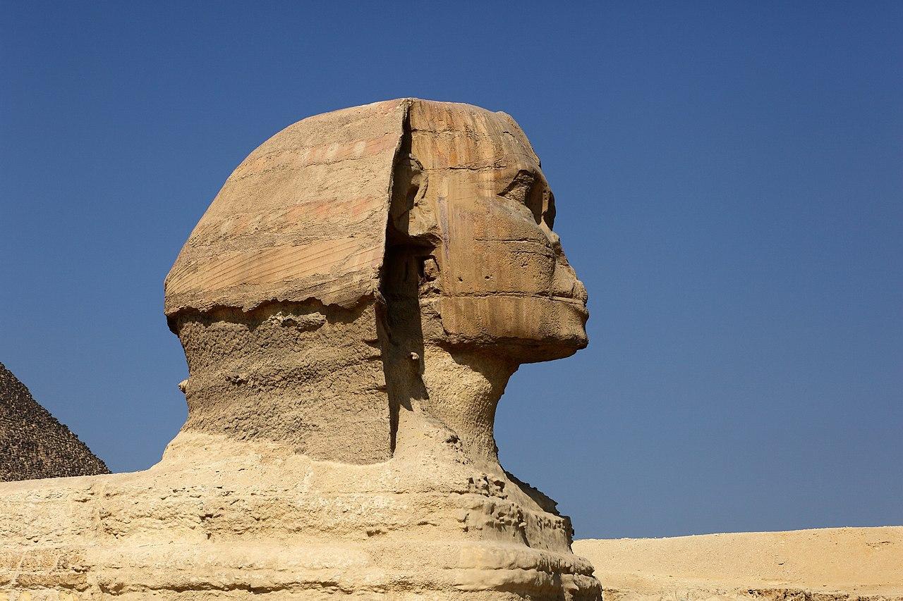 A photograph of the Great Sphinx of Giza
