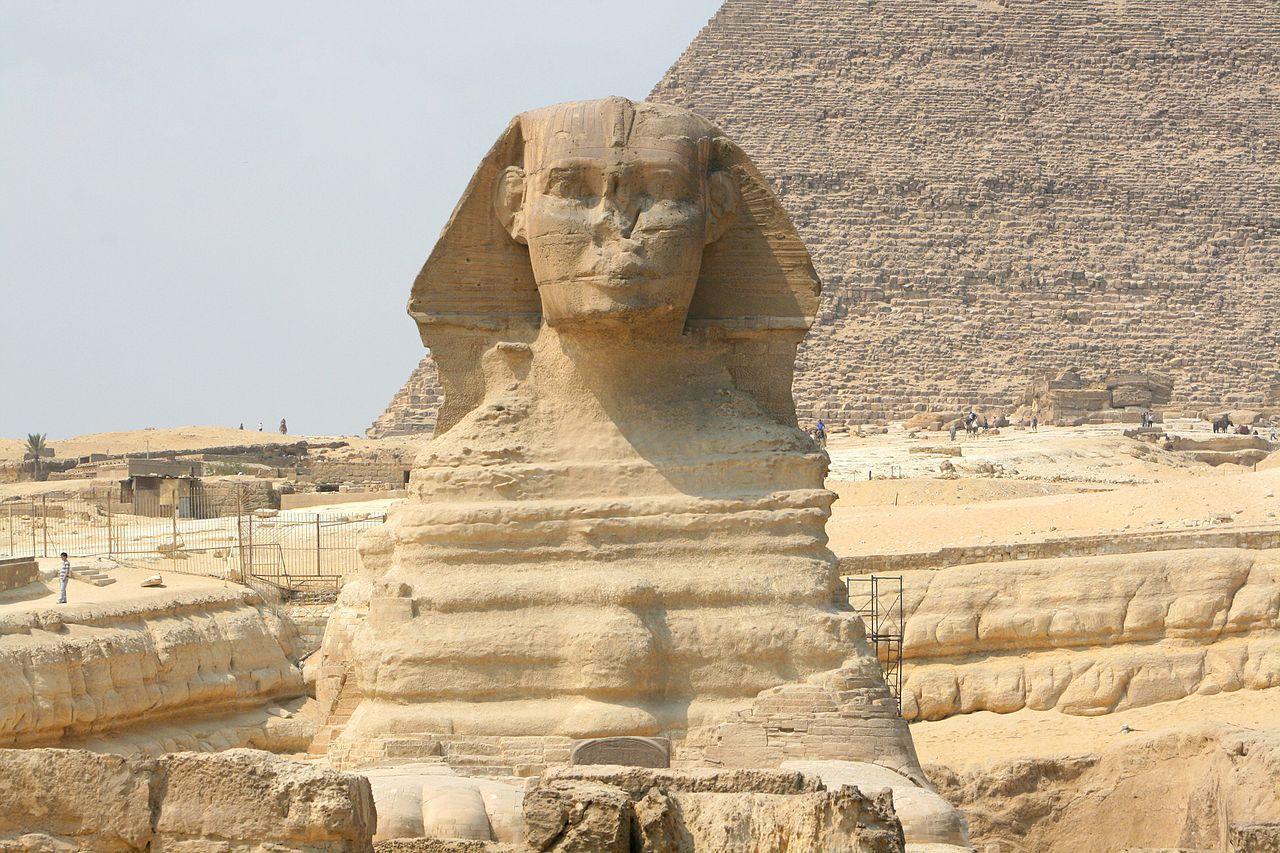 A photograph of the Great Sphinx