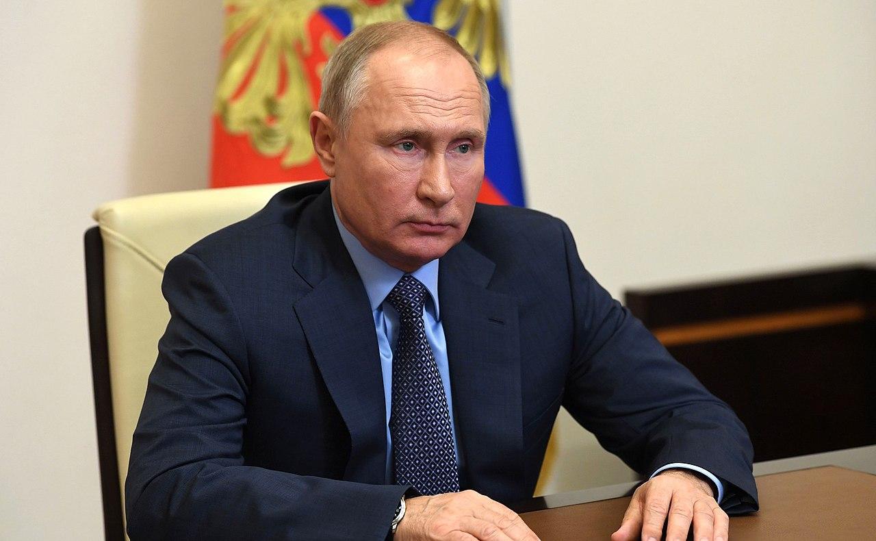 A photograph of Vladimir Putin
